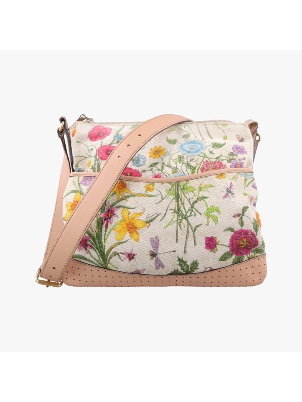 Gucci Flora Multicolor Ivory Canvas Leather